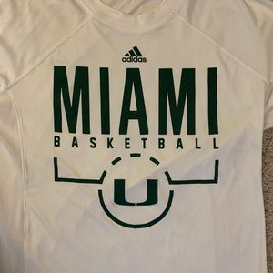 Miami Hurricanes Basketball DriFit Shirt